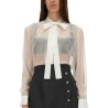 CHIFFON SHIRT WITH BOW