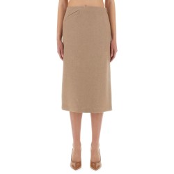 WAXED LINEN SKIRT