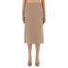 WAXED LINEN SKIRT