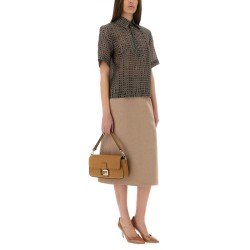 WAXED LINEN SKIRT