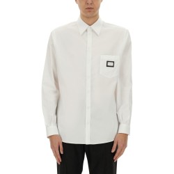 SHIRT WITH LOGO PLAQUE