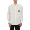 SHIRT WITH LOGO PLAQUE