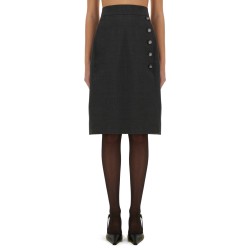 WOOL MIDI SKIRT
