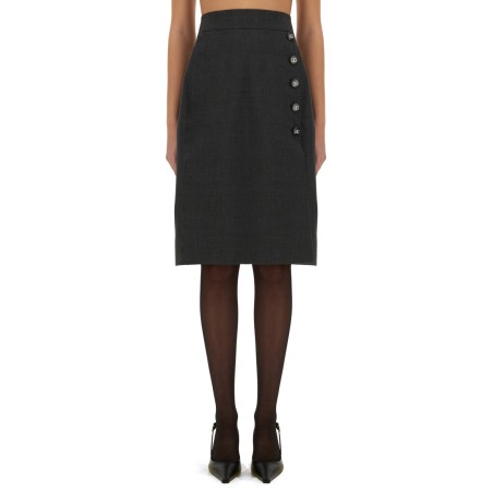 WOOL MIDI SKIRT