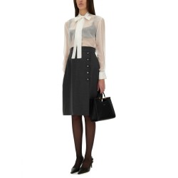 WOOL MIDI SKIRT