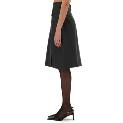 WOOL MIDI SKIRT