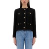SINGLE-BREASTED TWEED BOUCLÉ SHORT JACKET