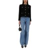 SINGLE-BREASTED TWEED BOUCLÉ SHORT JACKET