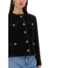 SINGLE-BREASTED TWEED BOUCLÉ SHORT JACKET