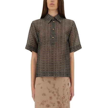 SILK NET SHIRT
