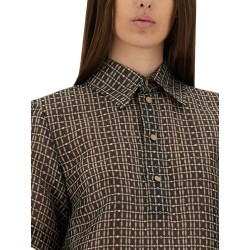 SILK NET SHIRT