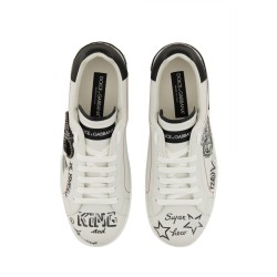 LEATHER "PORTFINO" SNEAKER
