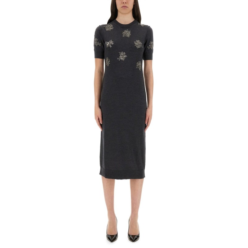 WOOL DRESS WITH EMBROIDERY