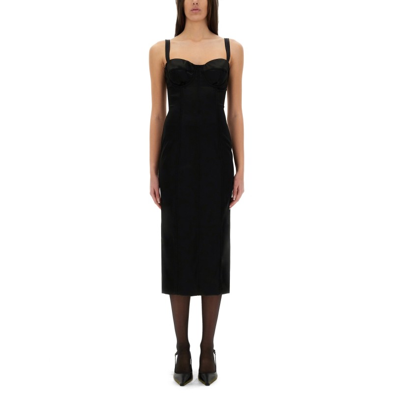 BUSTIER LONGUETTE DRESS WITH BRA