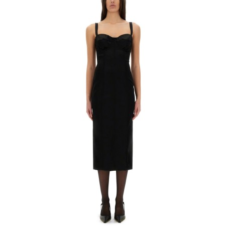 BUSTIER LONGUETTE DRESS WITH BRA