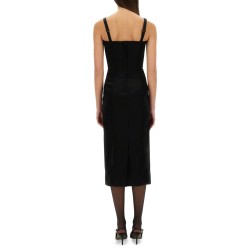 BUSTIER LONGUETTE DRESS WITH BRA