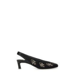 SLINGBACK WITH EMBROIDERY