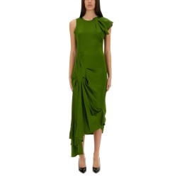 DRAPED MIDI DRESS