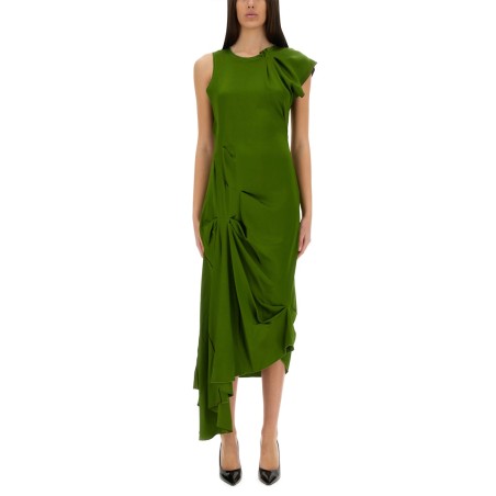 DRAPED MIDI DRESS