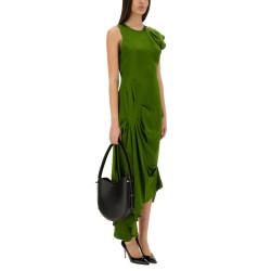 DRAPED MIDI DRESS