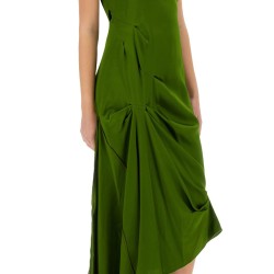 DRAPED MIDI DRESS