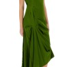 DRAPED MIDI DRESS
