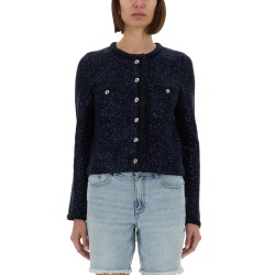 METALLIC KNIT JACKET