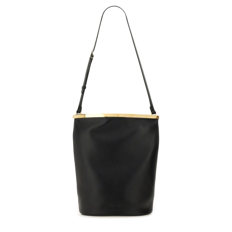 SMALL LEATHER BUCKET BAG
