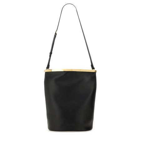 SMALL LEATHER BUCKET BAG