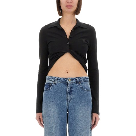 CROPPED POLO SHIRT "TWIST"