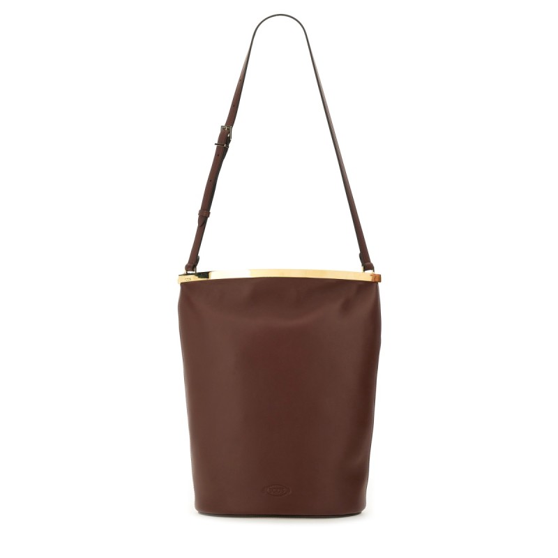 SMALL LEATHER BUCKET BAG