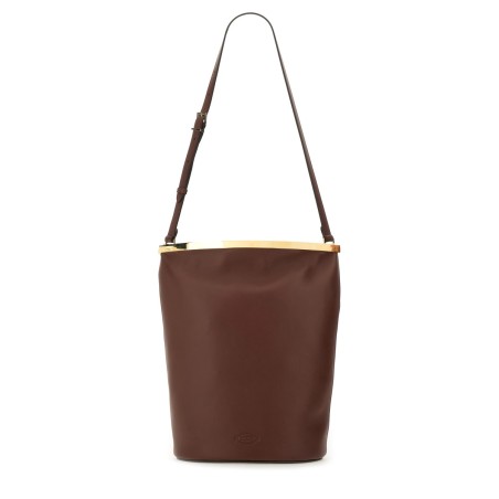 SMALL LEATHER BUCKET BAG