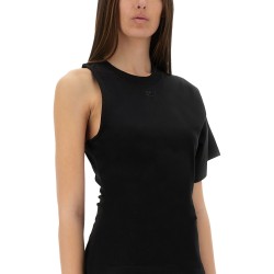 ONE-SHOULDER T-SHIRT IN SCUBA