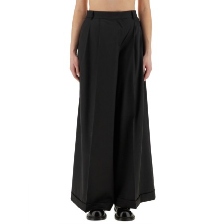 ASYMMETRICAL WOOL PANTS