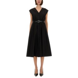 MIDI DRESS WITH BELT