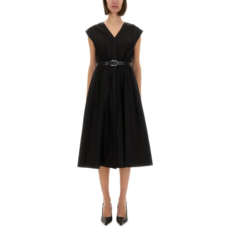 MIDI DRESS WITH BELT