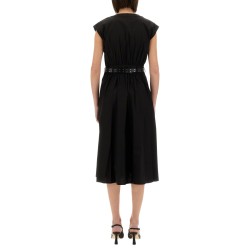 MIDI DRESS WITH BELT