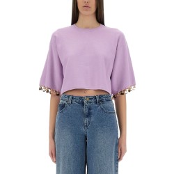 KNIT CROP T-SHIRT