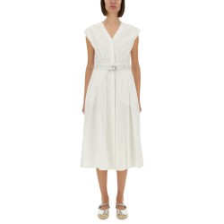 MIDI DRESS WITH BELT