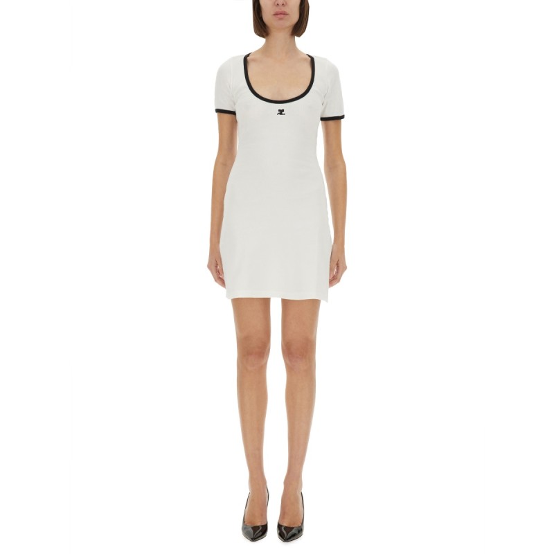 "HOLISTIC CONTRAST" MINI DRESS