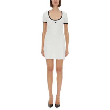 "HOLISTIC CONTRAST" MINI DRESS