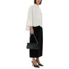 TEXTURED CREPE MAXI SKIRT