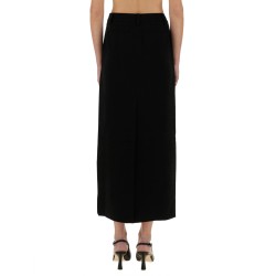TEXTURED CREPE MAXI SKIRT