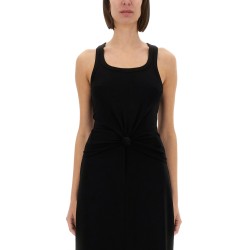 KNIT TANK TOP WITH FRONT LACING