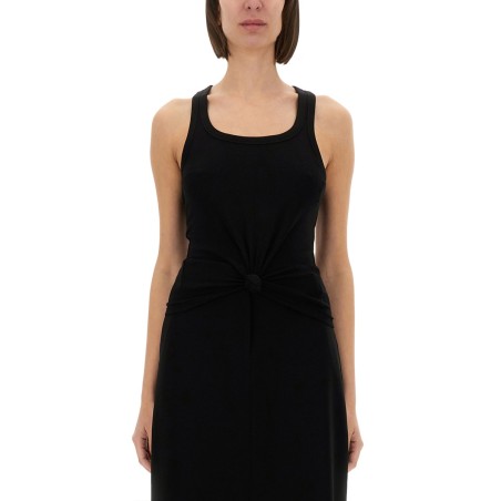 KNIT TANK TOP WITH FRONT LACING