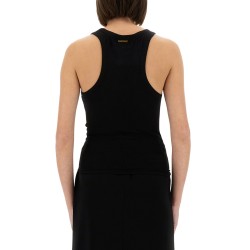 KNIT TANK TOP WITH FRONT LACING