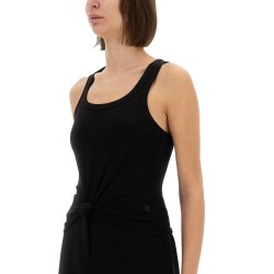 KNIT TANK TOP WITH FRONT LACING