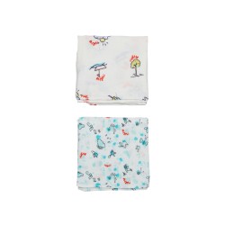 MUSLIN SET WITH ALLOVER PRINTS