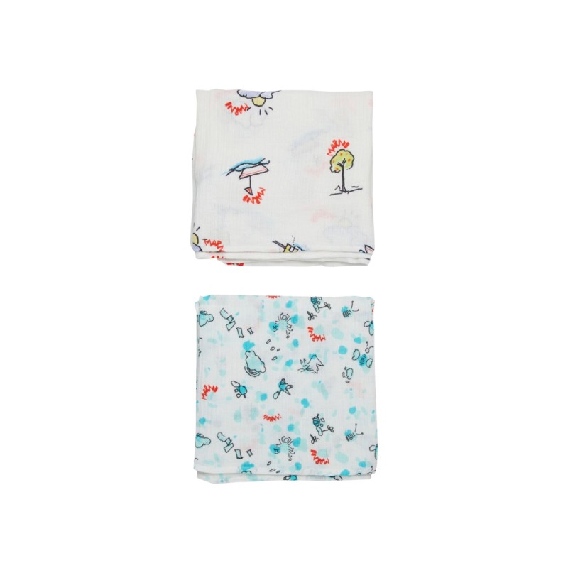 MUSLIN SET WITH ALLOVER PRINTS