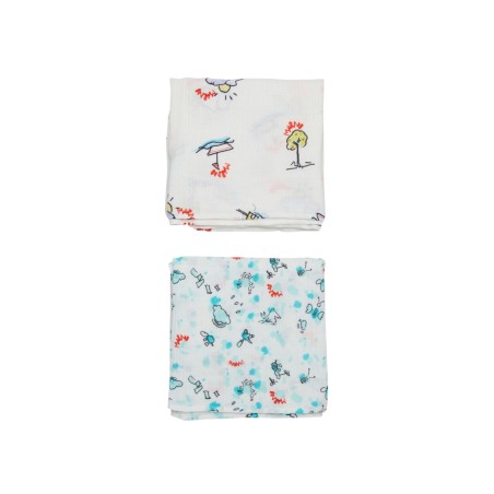 MUSLIN SET WITH ALLOVER PRINTS